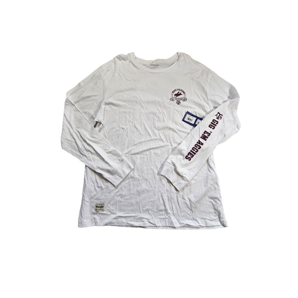 NWT MENS TEXAS A&M WRANGLER LONGSLEEVE TSHIRT XXL AE19